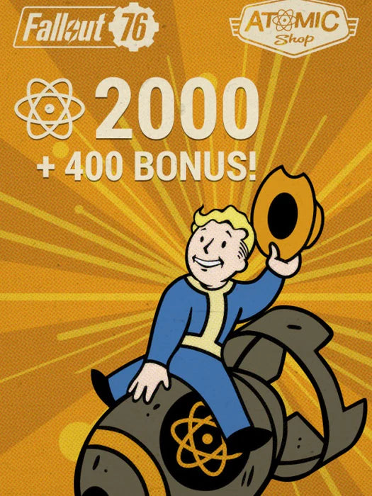 Fallout 76: 2000 (+400 Bonus) Atoms