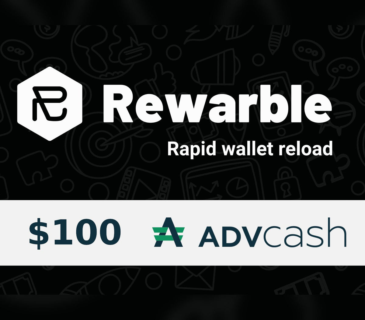 Rewarble AdvCash 100 USD Gift Card