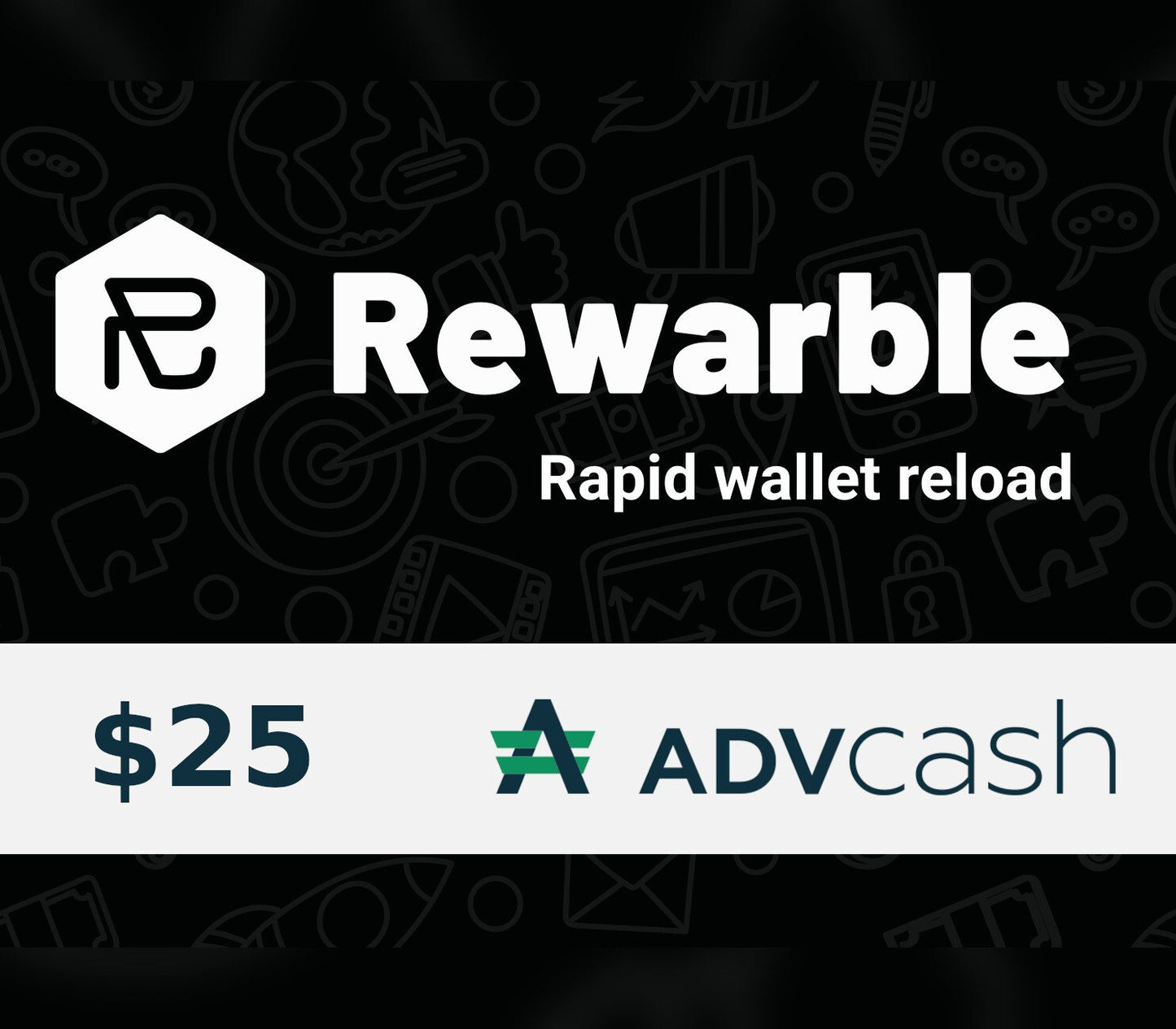 Rewarble AdvCash 25 USD Gift Card