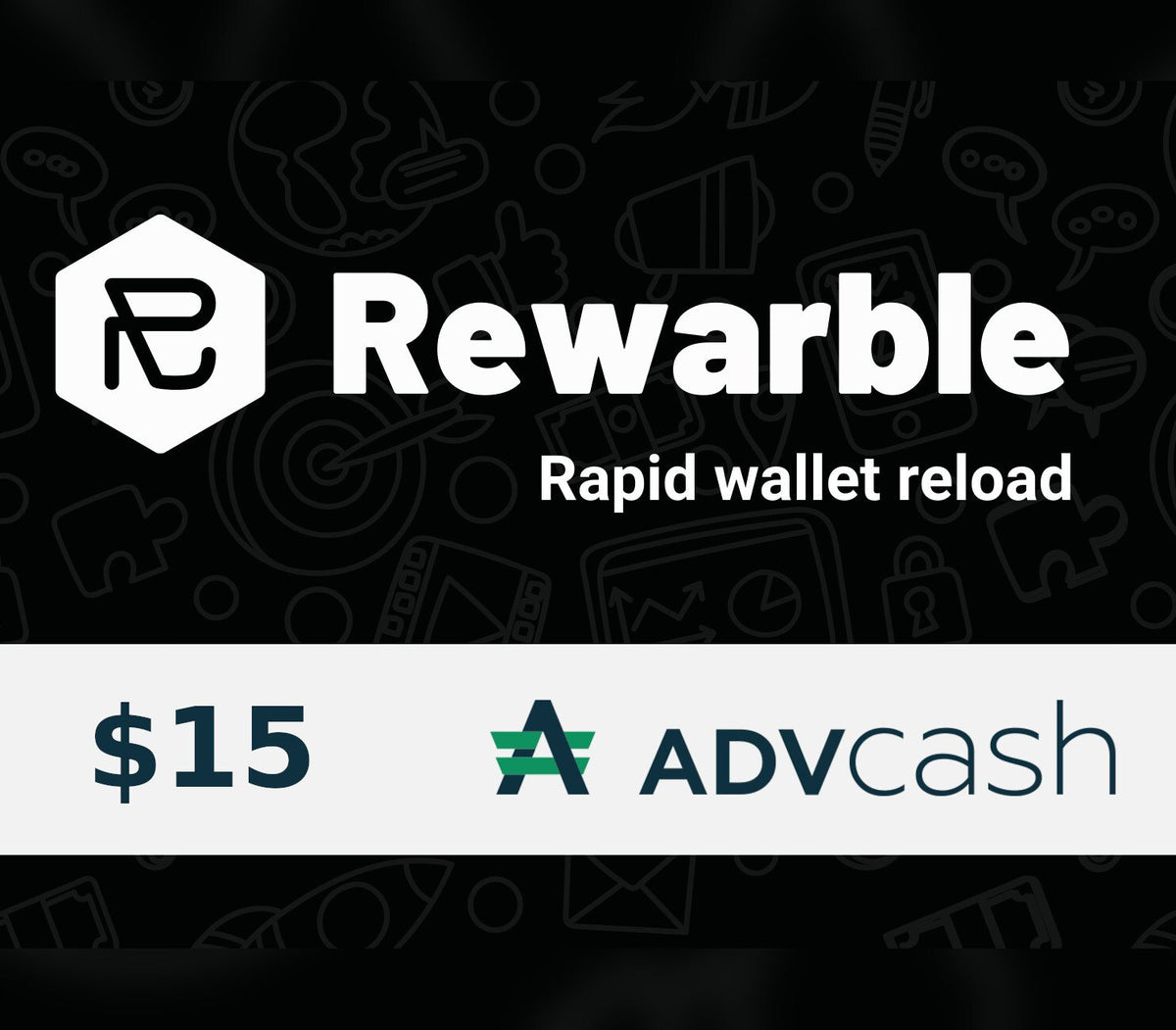 Rewarble AdvCash 15 USD Gift Card