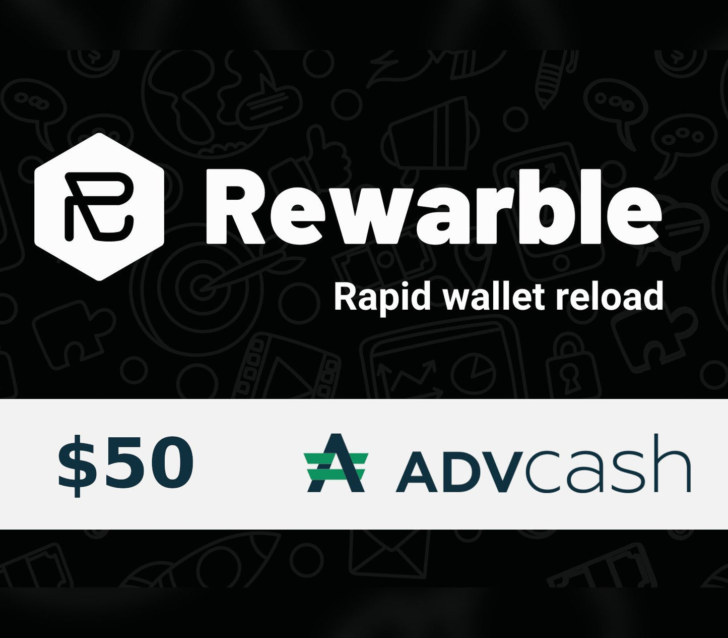 Rewarble AdvCash 50 USD Gift Card