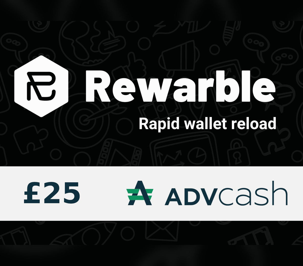 Rewarble AdvCash 25 GBP Gift Card