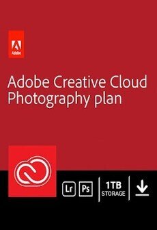 Adobe Creative Cloud Photography Plan Subscription (1 Year, 1 TB)