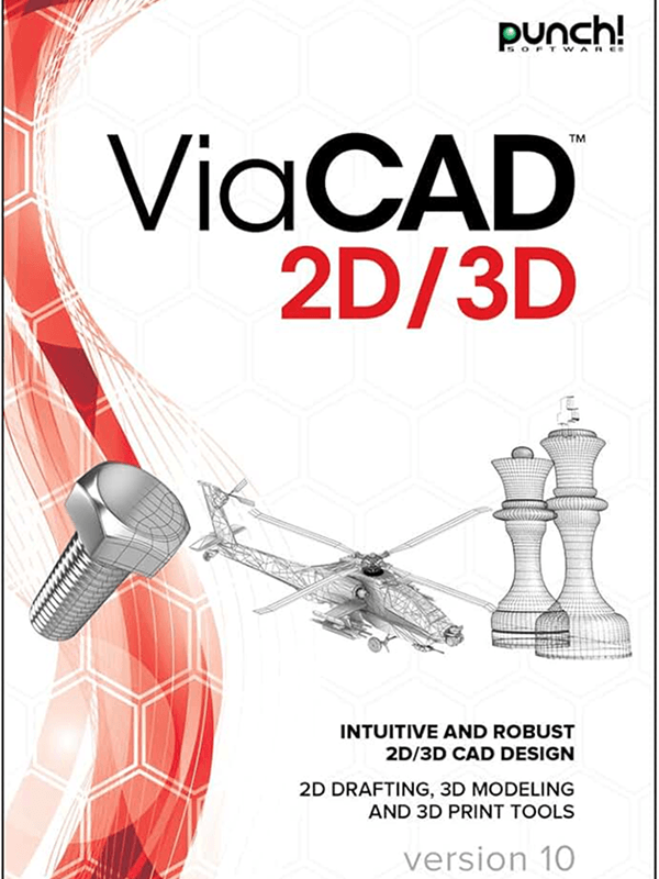 Punch! ViaCAD 2D/3D v9 + 3D Printing PowerPack LT