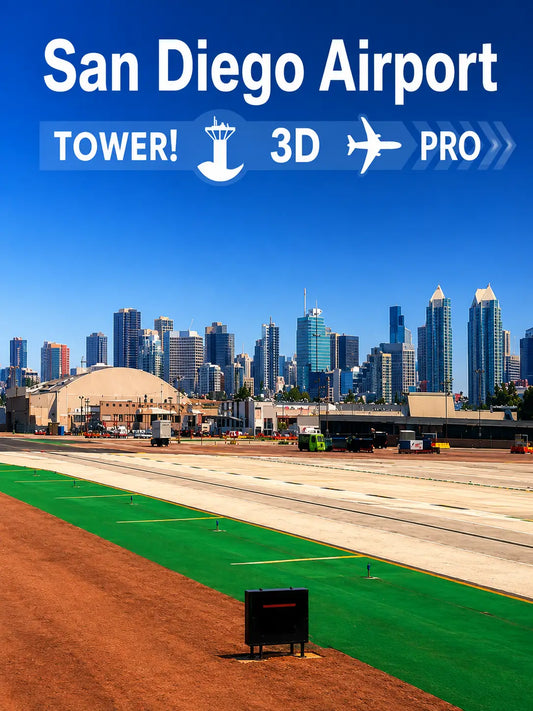 Tower!3D Pro - San Diego International [KSAN] airport DLC