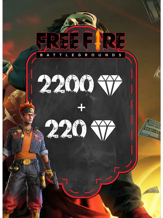 Garena Free Fire - 2200 + 220 Diamonds