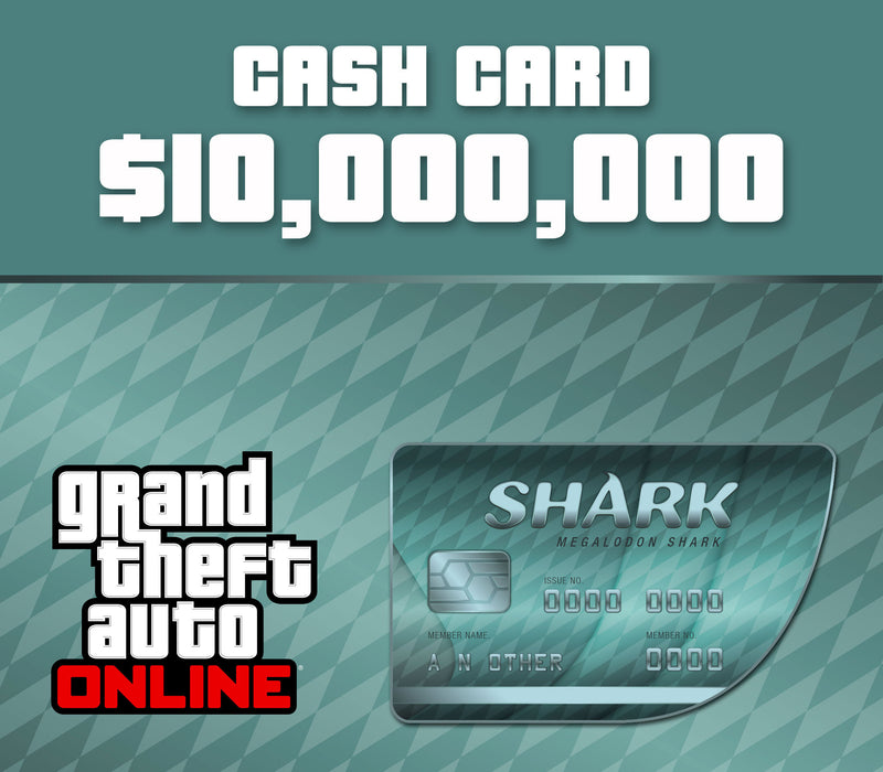 Grand Theft Auto Online - $10,000,000 Megalodon Shark Cash Card