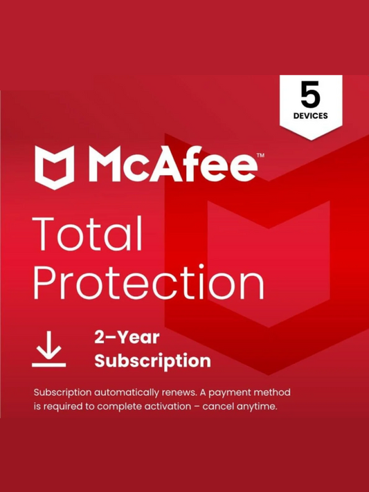 McAfee Total Protection (2 Years / 5 Devices)