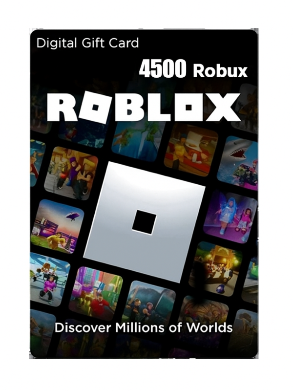Roblox Gift Card 4500 Robux