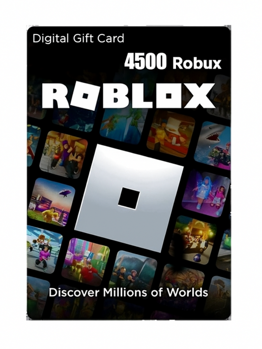 Roblox Gift Card 4500 Robux